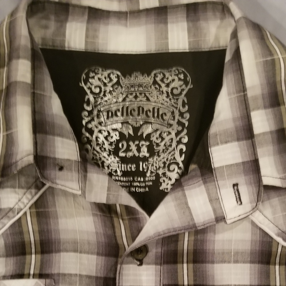 Mens pelle pelle button up shirt